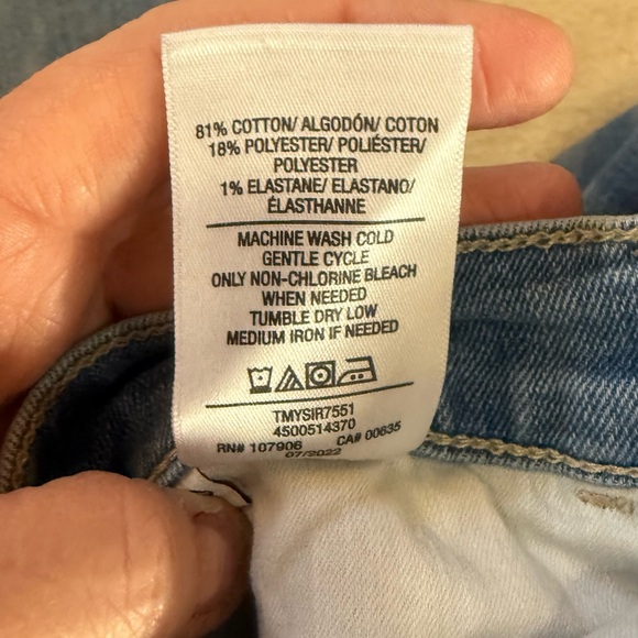 Hudson jeans Natalie 30 distressed look worn knees raw hem stretch - Picture 5 of 11